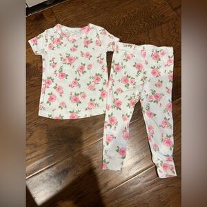 Laura Ashley Baby - Pajama Set - Rose Print - 12 months